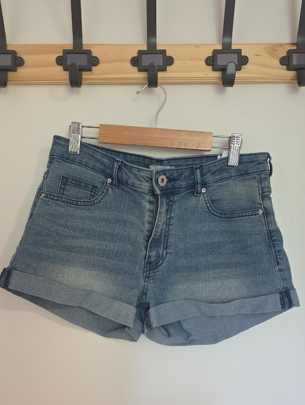 H&M Denim Roll-Hem Women’s Shorts - Blue